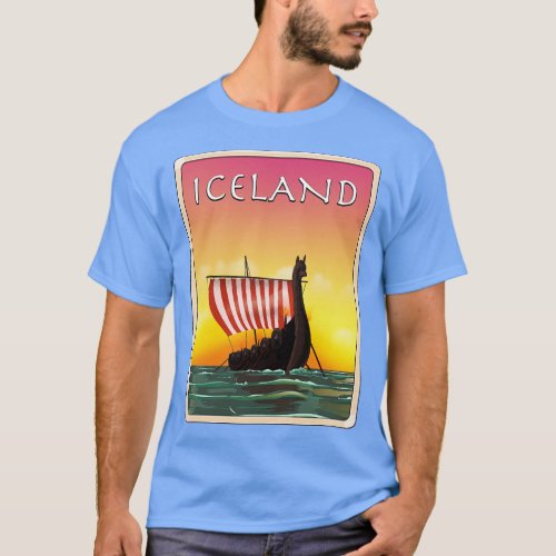 Iceland Viking Ship T_Shirt