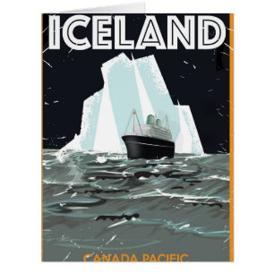Iceland Vintage Poster