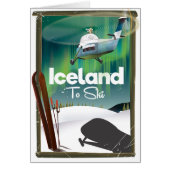 Iceland vintage ski poster (Front)