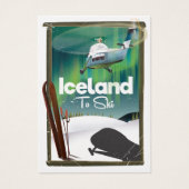 Iceland vintage ski poster (Front)