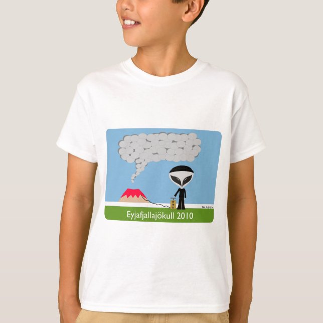 Iceland Volcano 2010 Kid Tee (Front)