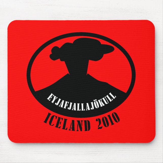 Iceland Volcano 2010 Mouse Pad (Front)