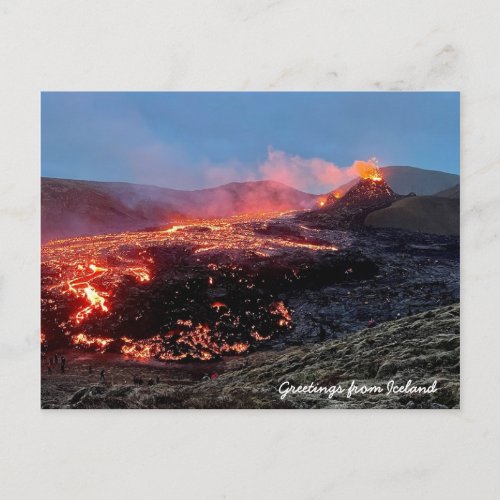 Iceland volcano _ Postcard