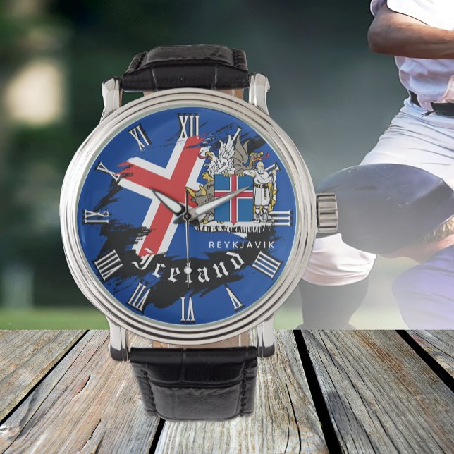 Iceland Watch, Modern Icelandic Flag Watch (Creator Uploaded)