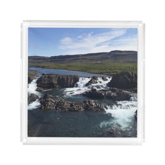 Iceland waterfall - acrylic tray (Front)