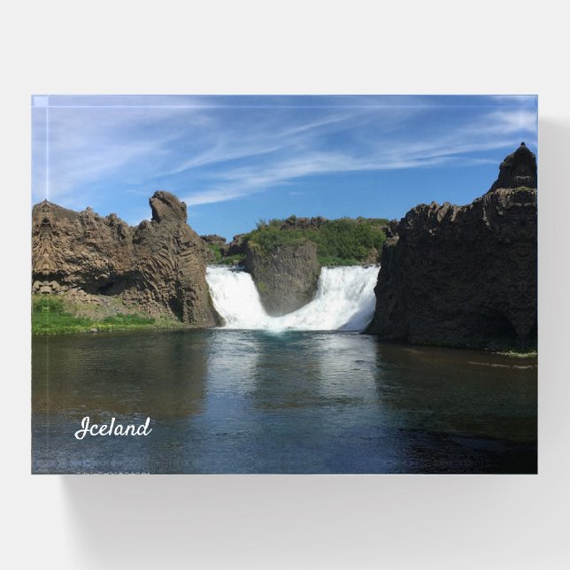 Iceland waterfall - paperweight (Front)