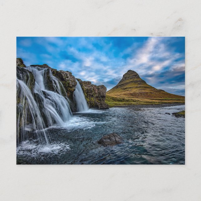 Iceland Waterfall Postcard (Front)