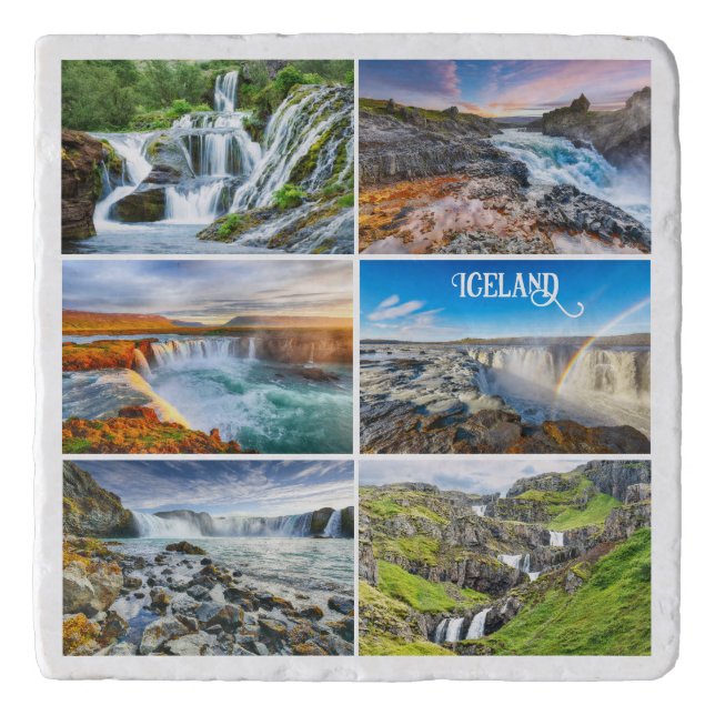 Iceland Waterfalls Trivet (Front)