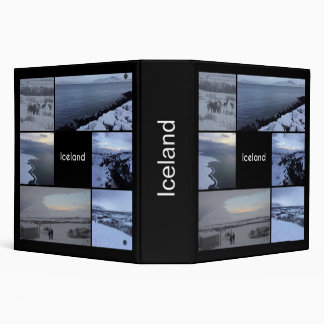 Iceland Winter Landscape 3 Ring Binder
