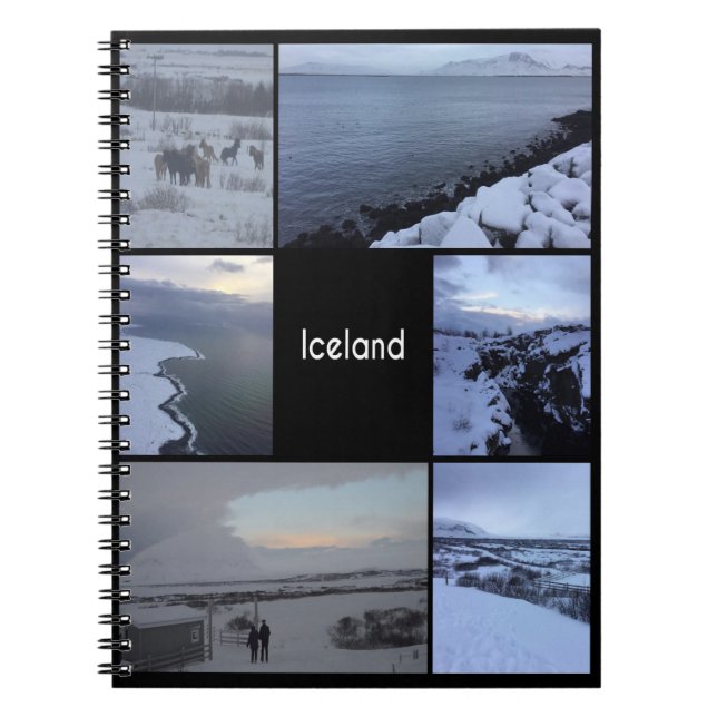 Iceland Winter Landscape Notebook (Front)