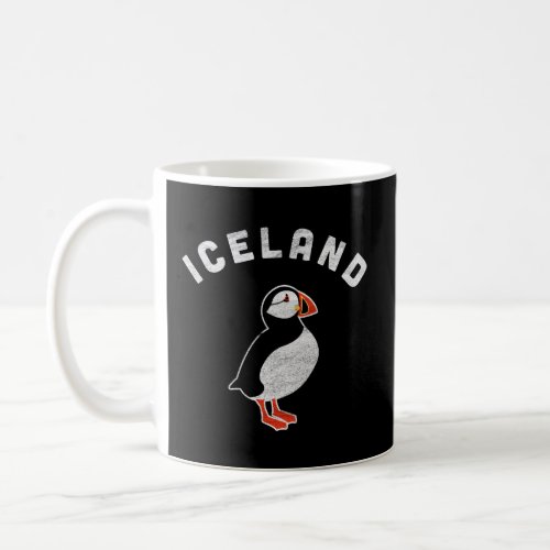 Iceland With Puffin Bird  Coffee Mug