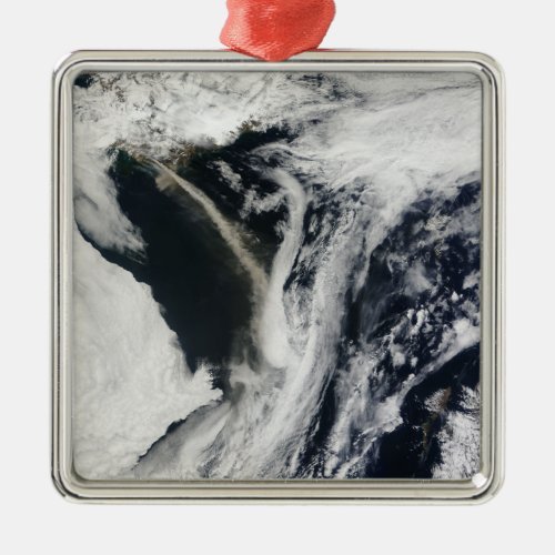 Icelands Eyjafjallajkull volcano Metal Ornament