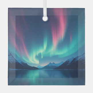 Icelandic Aurora Glass Ornament