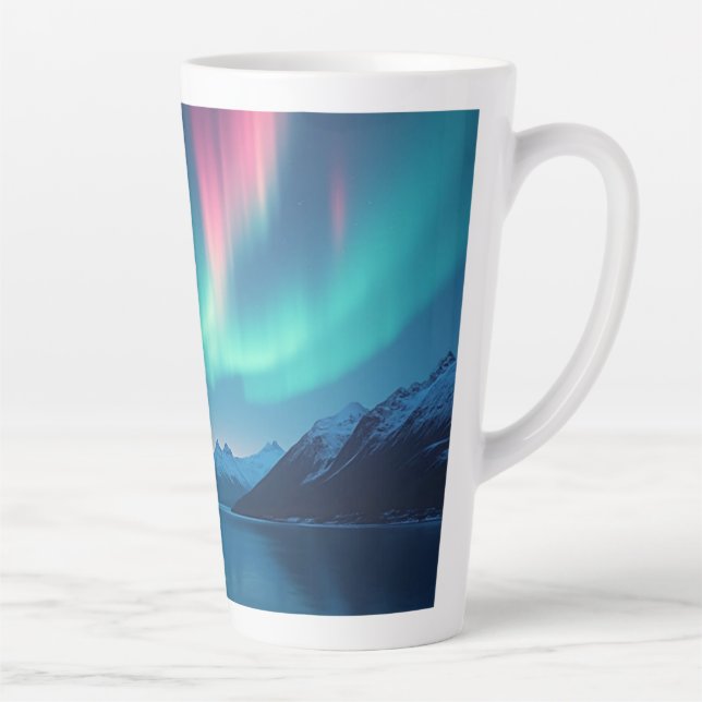 Icelandic Aurora Latte Mug (Right)