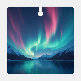 Icelandic Aurora Metal Ornament