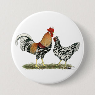 Icelandic Chickens Pinback Button