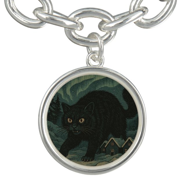 Icelandic Christmas yule Cat  Bracelet (Design)
