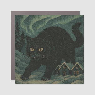 Icelandic Christmas yule Cat Car Magnet