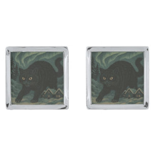 Icelandic Christmas yule Cat  Cufflinks