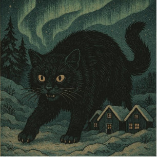Icelandic Christmas yule Cat  Cutout