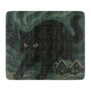 Icelandic Christmas yule Cat  Cutting Board