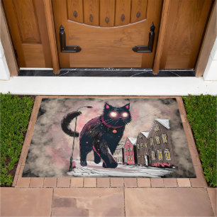 Icelandic Christmas Yule Cat Doormat