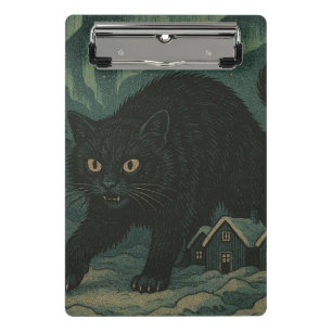 Icelandic Christmas yule Cat Mini Clipboard