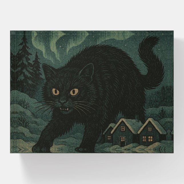 Icelandic Christmas yule Cat  Paperweight (Front)