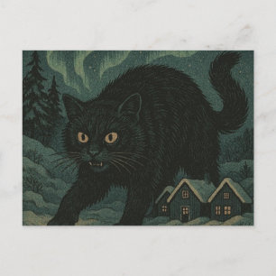 Icelandic Christmas yule Cat  Postcard