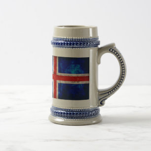 Icelandic Flag Beer Stein