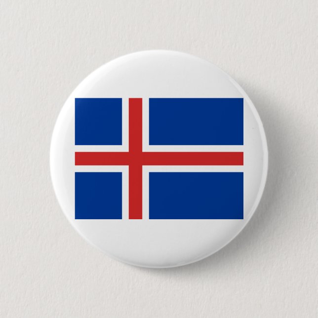 Icelandic flag button (Front)