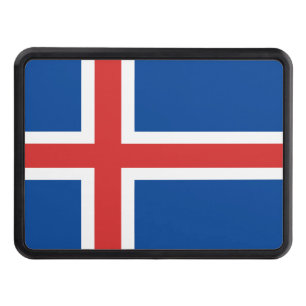 Icelandic flag hitch cover