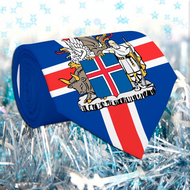 Icelandic Flag & Iceland business, travel / sports Neck Tie (Creator Uploaded)