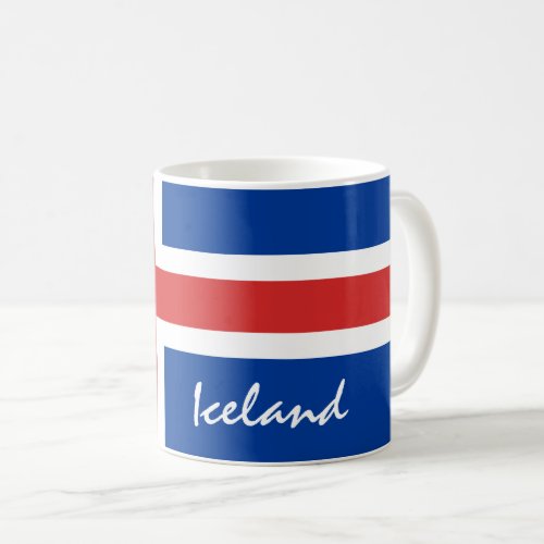 Icelandic flag  Iceland holidaysports fans Coffee Mug