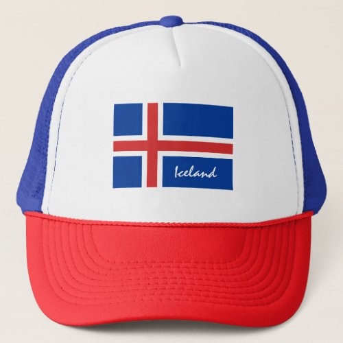 Icelandic flag  Iceland holidaysports fans Trucker Hat