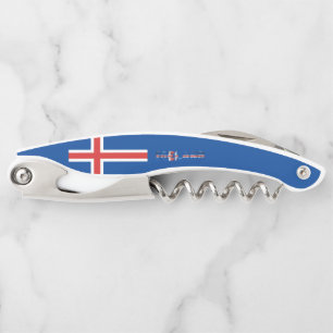 Icelandic flag waiter's corkscrew