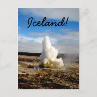 Icelandic Geyser Postcard