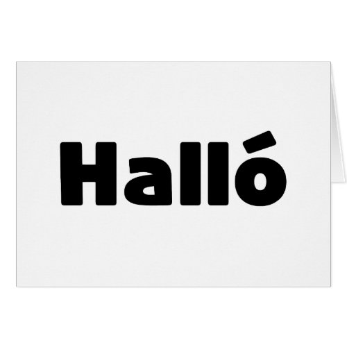 Icelandic Hall  Hello  slenska Language