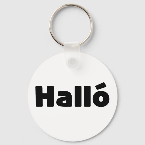 Icelandic Hall  Hello  slenska Language Keychain