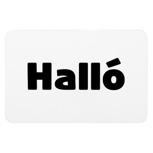 Icelandic Hall  Hello  slenska Language Magnet