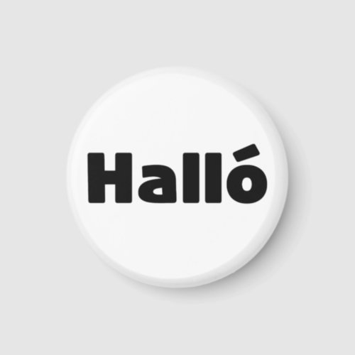 Icelandic Hall  Hello  slenska Language Magnet