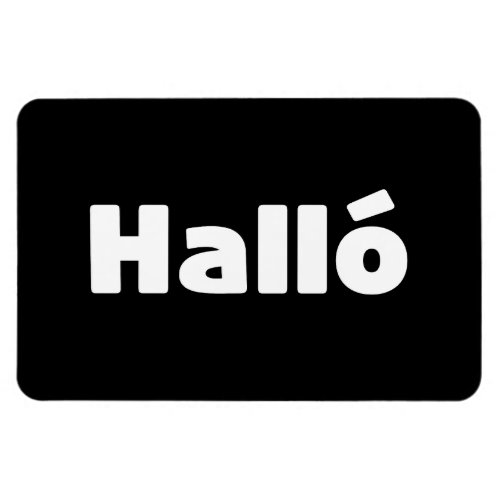 Icelandic Hall  Hello  slenska Language Magnet
