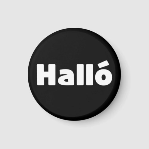 Icelandic Hall  Hello  slenska Language Magnet