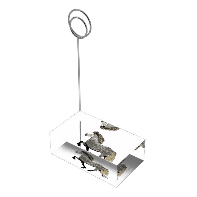 Icelandic Horse Art Deco Astrid Table Number Holder (Corner)