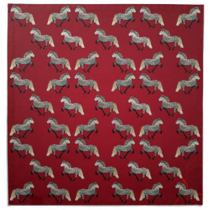 Icelandic Horse Astrid in Red Napkin