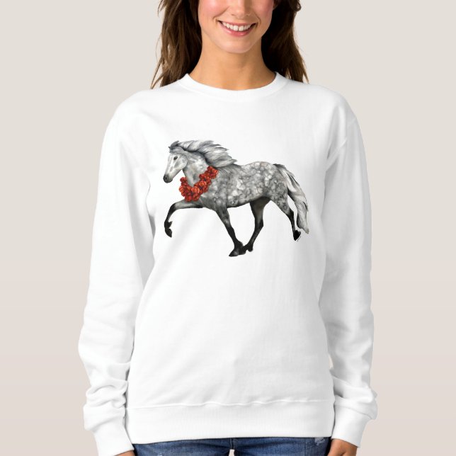 Icelandic Horse Christmas Sweatshirt (Front)