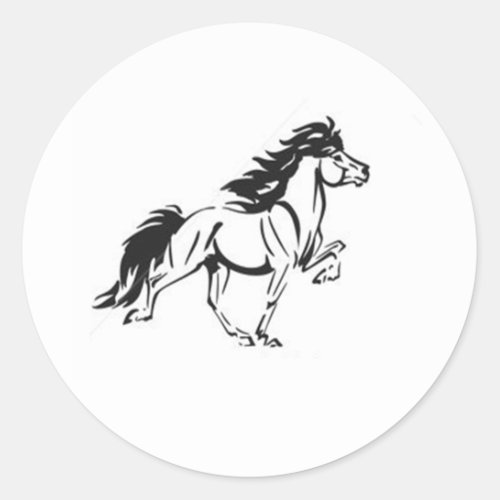 Icelandic Horse Classic Round Sticker