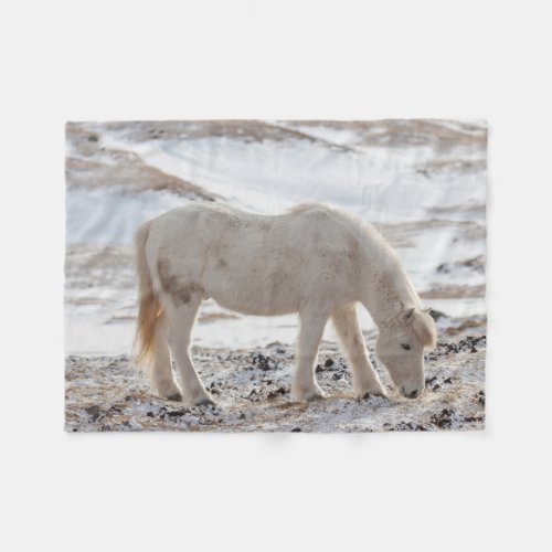Icelandic Horse Fleece Blanket