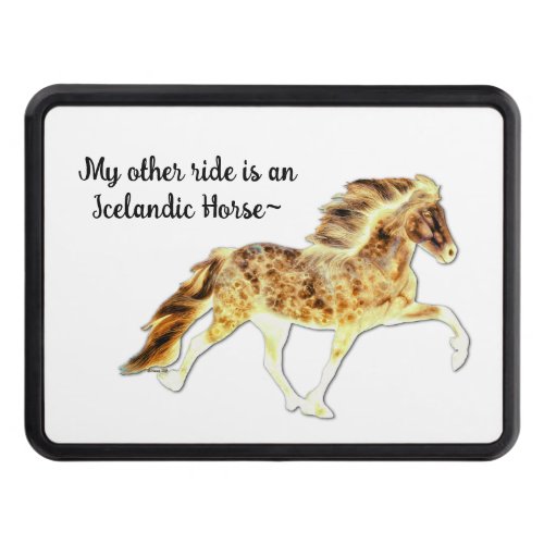 Icelandic Horse from the land of Fire and Ice Hitch Cover
