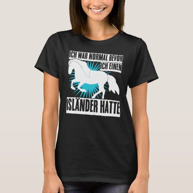 Icelandic Horse Icelandic Horse Riding T-Shirt (Front)